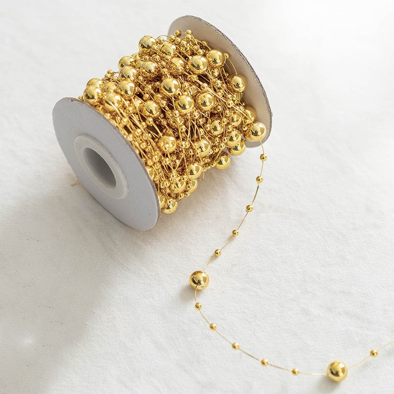 Bulk Artificial Pearls Star Christmas Tree Beads Garland String Chains for DIY Christmas Wedding Decoration Wholesale