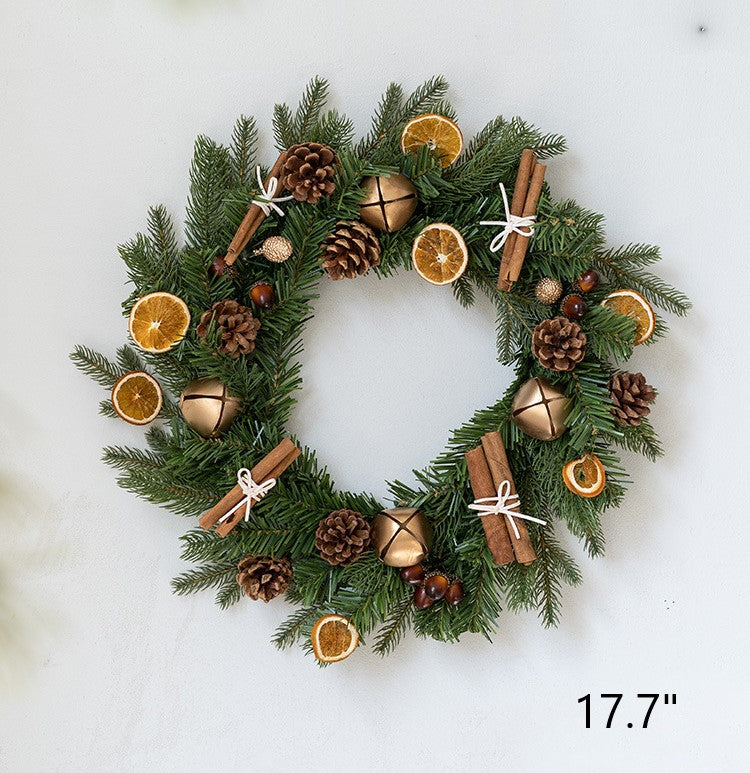 Bulk Artificial Pine Cone Berry Christmas Series Wreaths Ornament for Front Door Christmas Decoration Wholesale