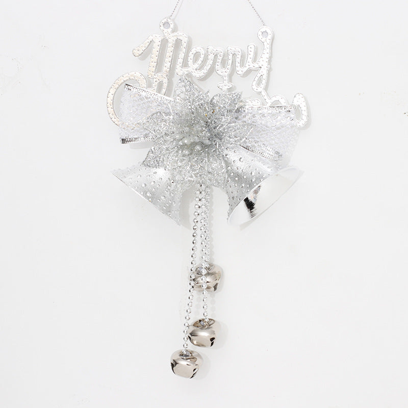 Bulk Bell Pendant Hanging Ornaments with Red Fruit Bow for Holiday Outdoor Home Decor Wholesale