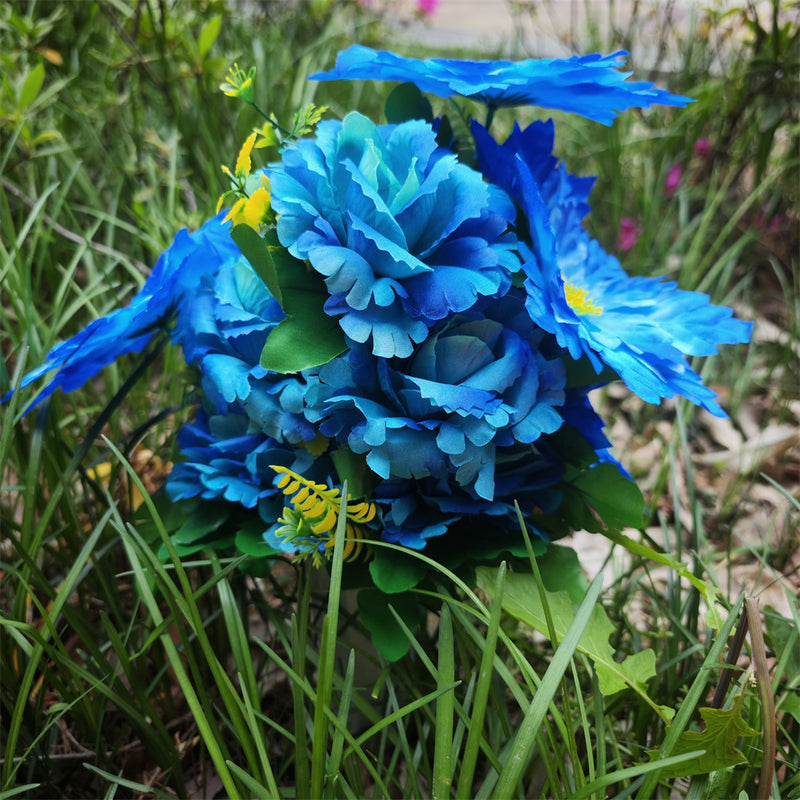 Bulk Christmas Cemetery Flowers Mixed Colors in Vase for Graves and Memorials Arrangements Wholesale