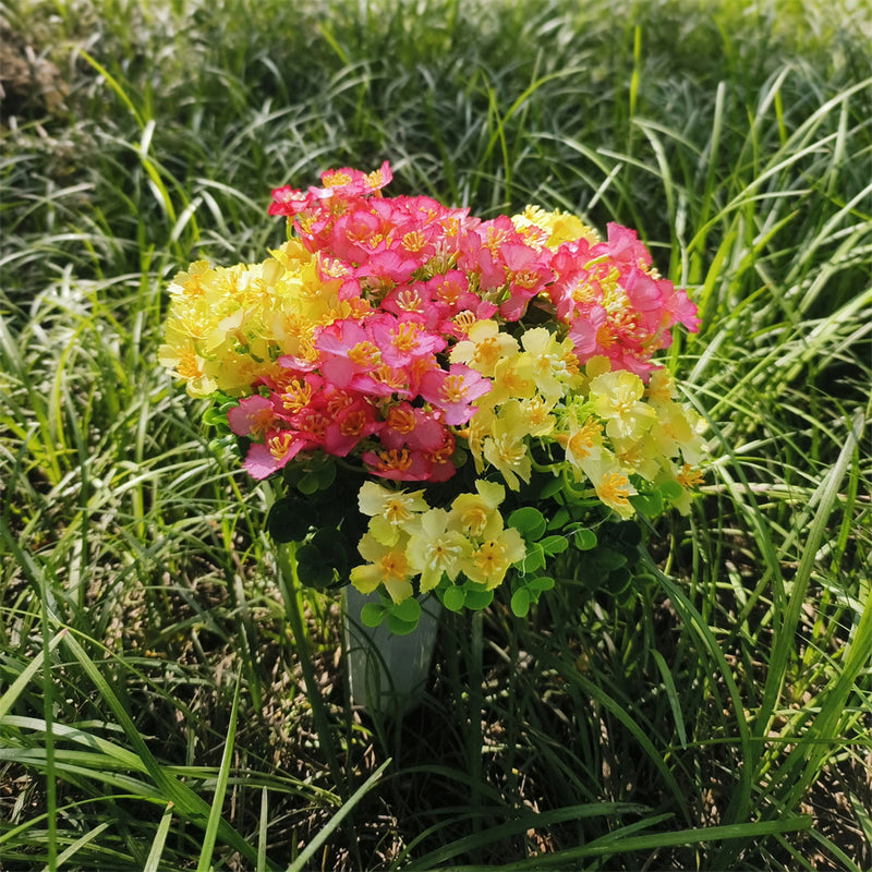 Bulk Cemetery Mixed Flowers in Vase Artificial Flowers for Graves and Memorials Arrangements Wholesale