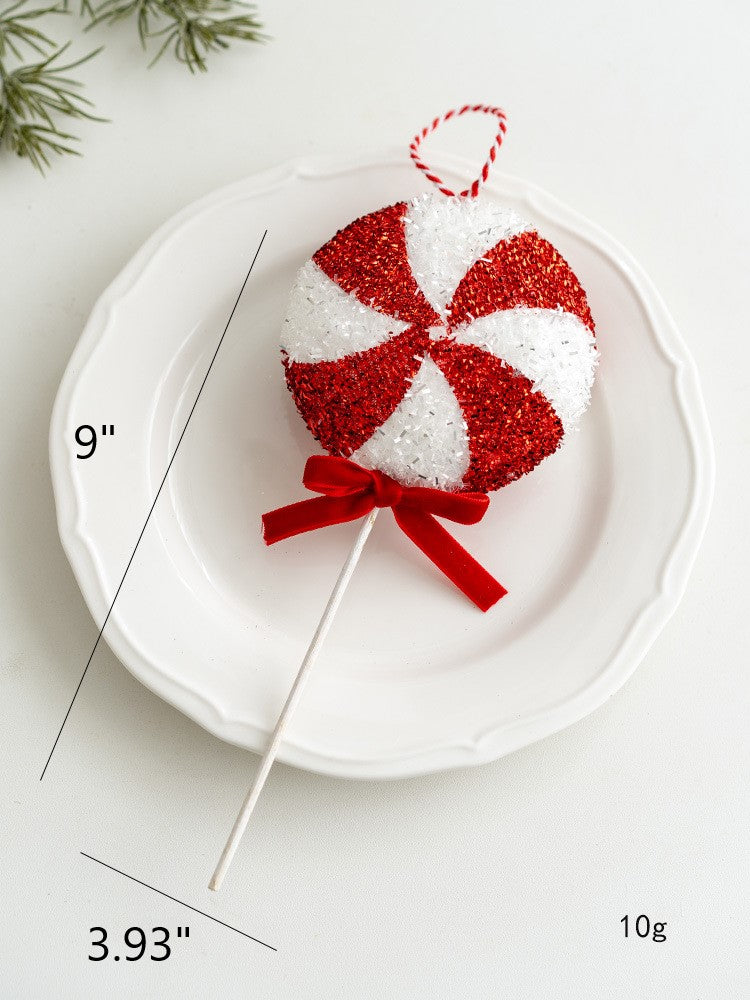 Bulk Christmas Candy Walking Stick Pendant Hanging Ornament Christmas Tree New Year Party Decorations Wholesale