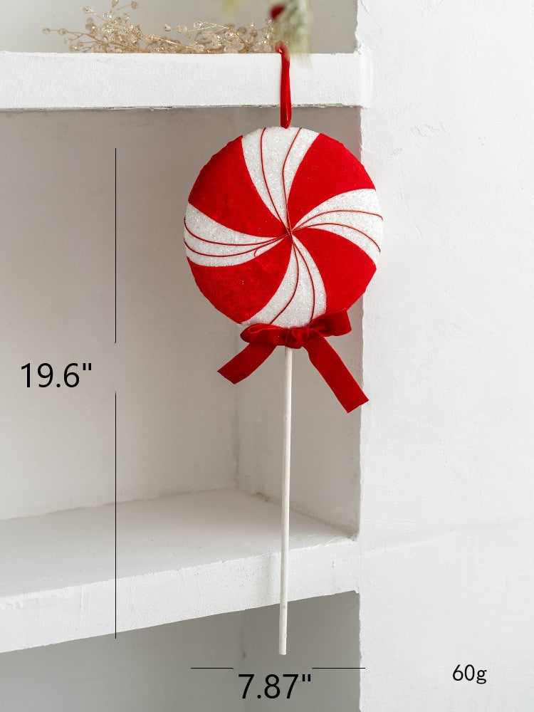 Bulk Christmas Candy Walking Stick Pendant Hanging Ornament Christmas Tree New Year Party Decorations Wholesale