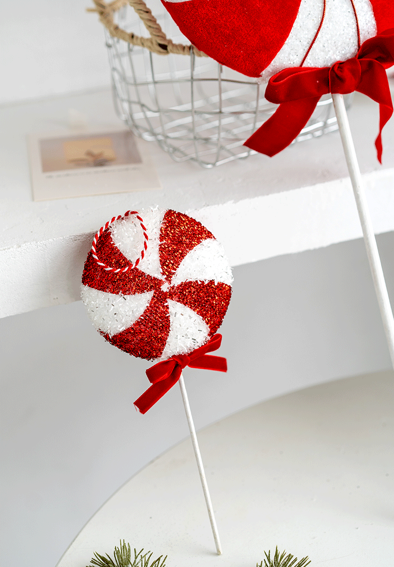 Bulk Christmas Candy Walking Stick Pendant Hanging Ornament Christmas Tree New Year Party Decorations Wholesale
