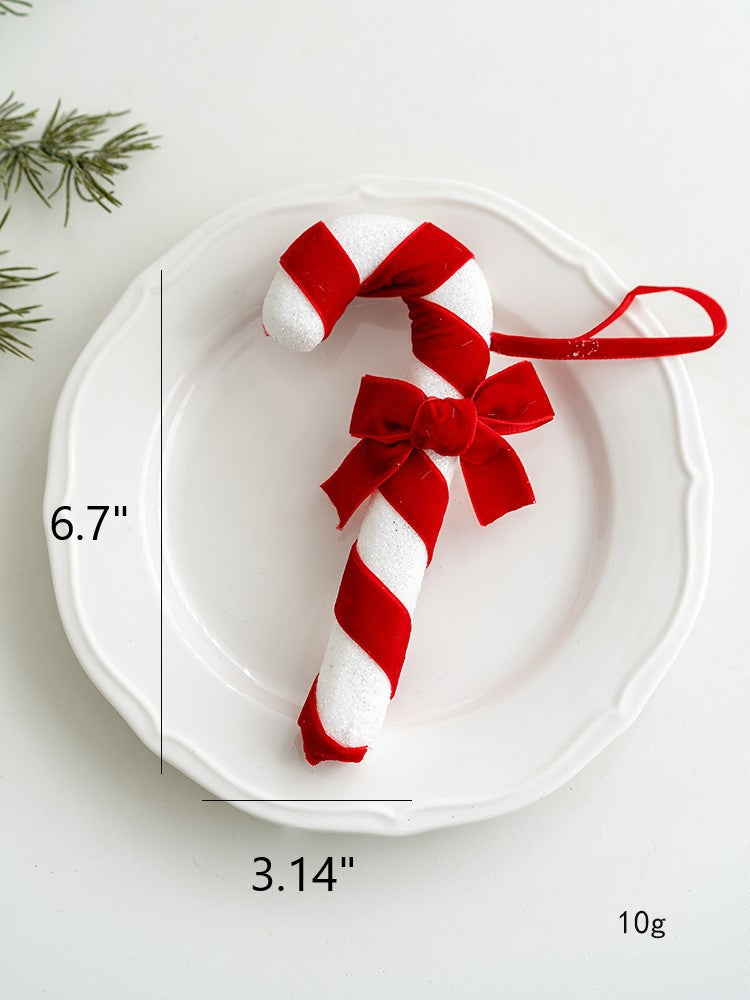 Bulk Christmas Candy Walking Stick Pendant Hanging Ornament Christmas Tree New Year Party Decorations Wholesale