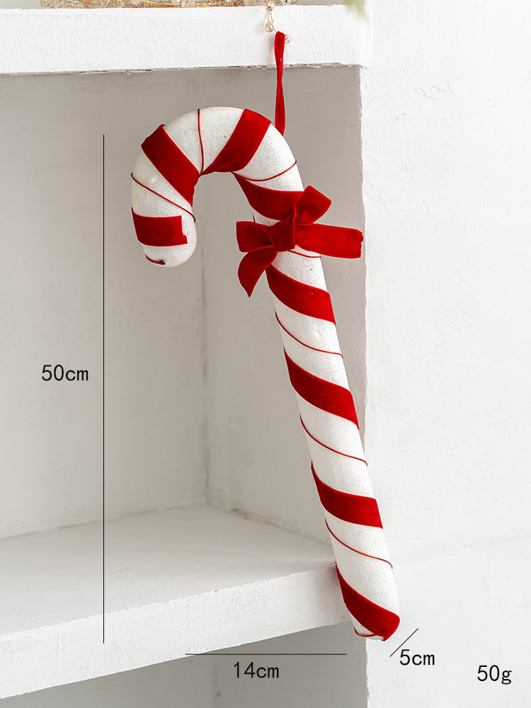 Bulk Christmas Candy Walking Stick Pendant Hanging Ornament Christmas Tree New Year Party Decorations Wholesale