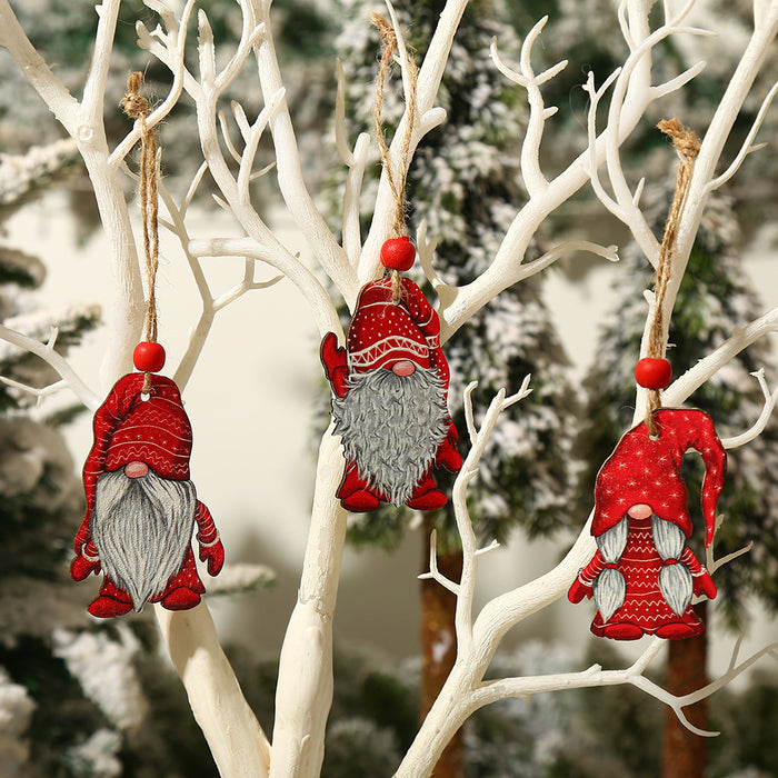 Bulk 9Pcs Wooden Christmas Hanging Ornaments Wholesale