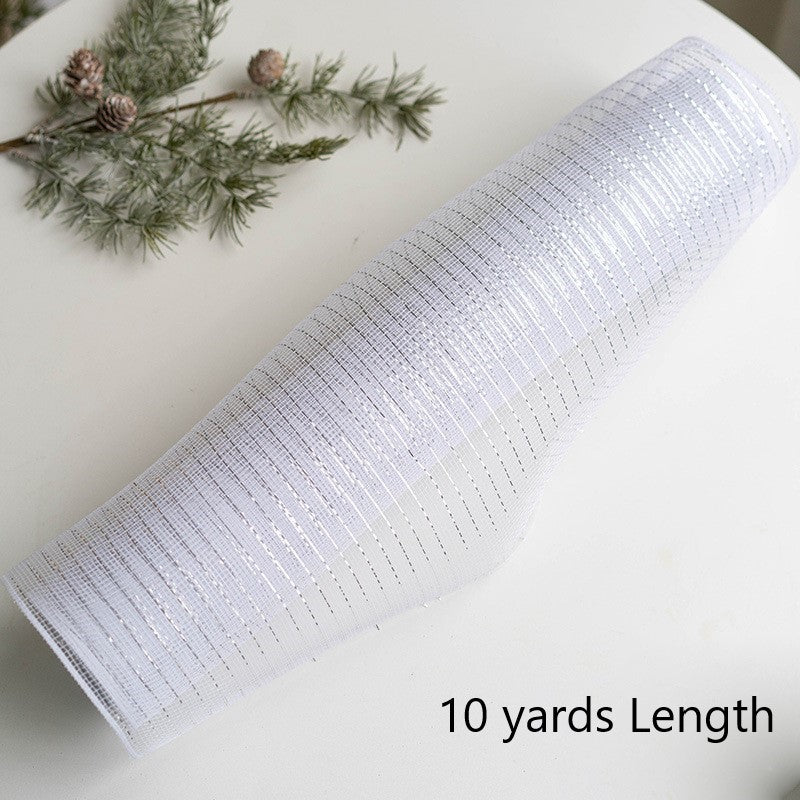 Bulk Christmas Snowflake Ribbon Mesh Ribbon DIY Bows Ribbon Christmas Tree Decoration Wholesale