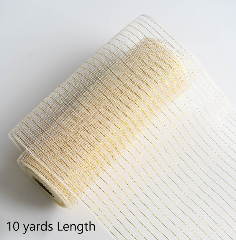 Bulk Christmas Snowflake Ribbon Mesh Ribbon DIY Bows Ribbon Christmas Tree Decoration Wholesale