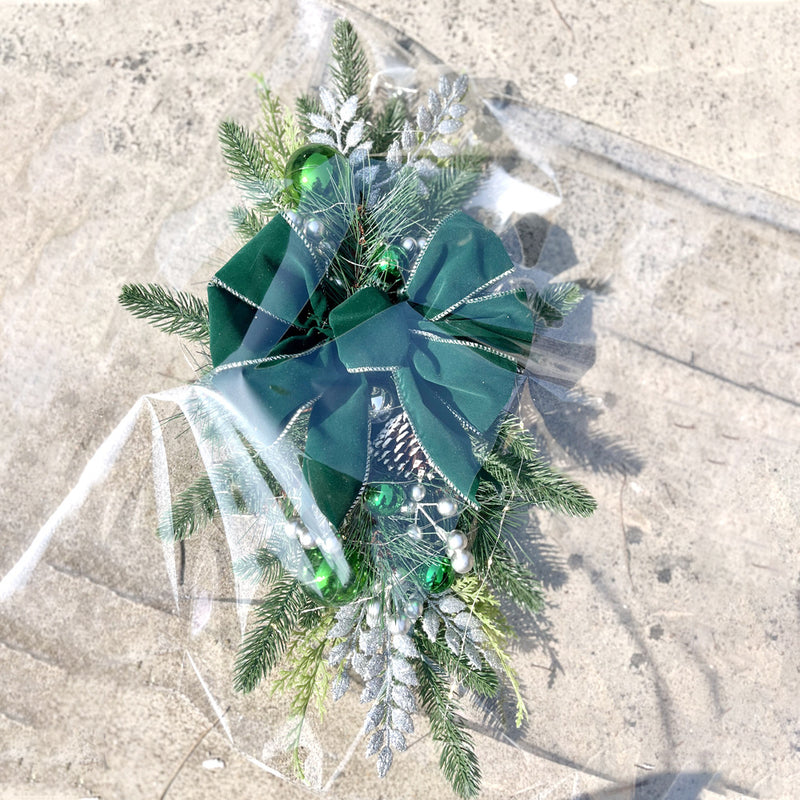 Bulk Christmas Swag Teardrop Swag Stair Swag Christmas Garland for Stairs Door Fireplace Window Artificial Wreath Outdoor Indoor Christmas Decor Wholesale