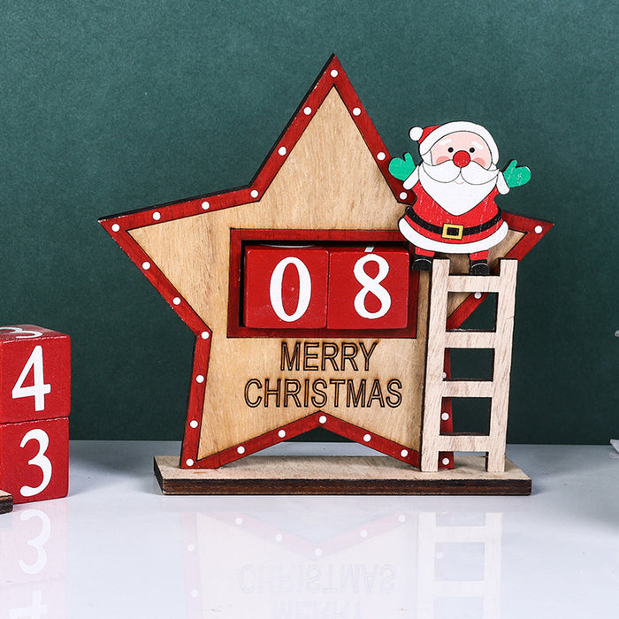 Bulk Christmas Tabletop Ornament with Santa Number Cube for Home Office Xmas Party Decor Wholesale