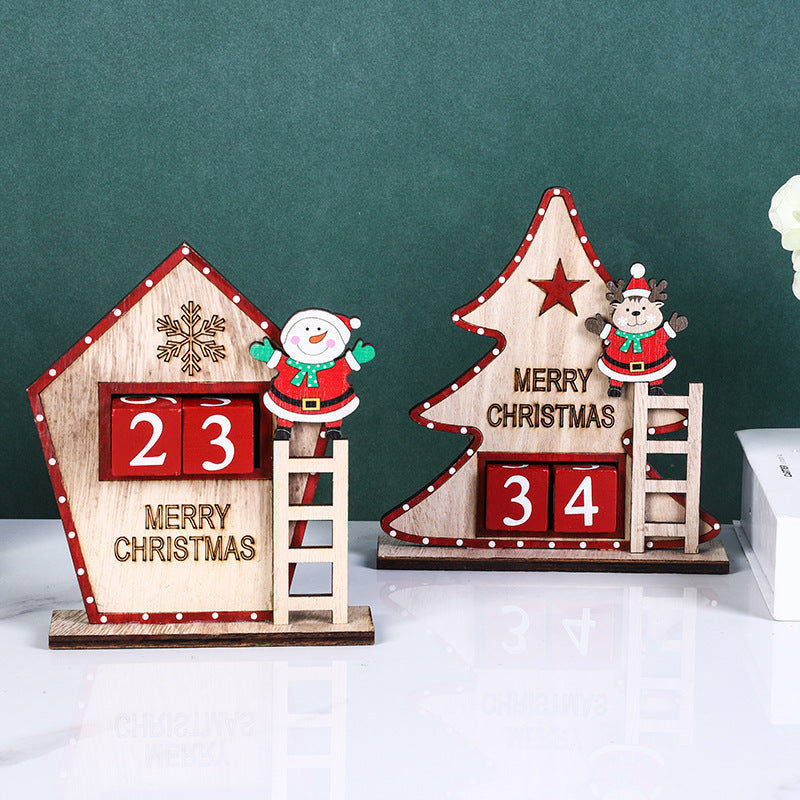 Bulk Christmas Tabletop Ornament with Santa Number Cube for Home Office Xmas Party Decor Wholesale