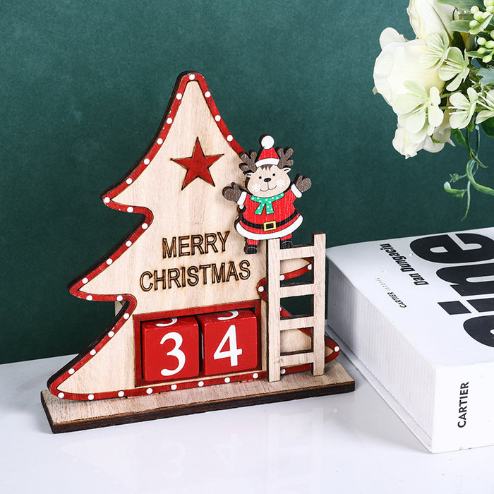 Bulk Christmas Tabletop Ornament with Santa Number Cube for Home Office Xmas Party Decor Wholesale