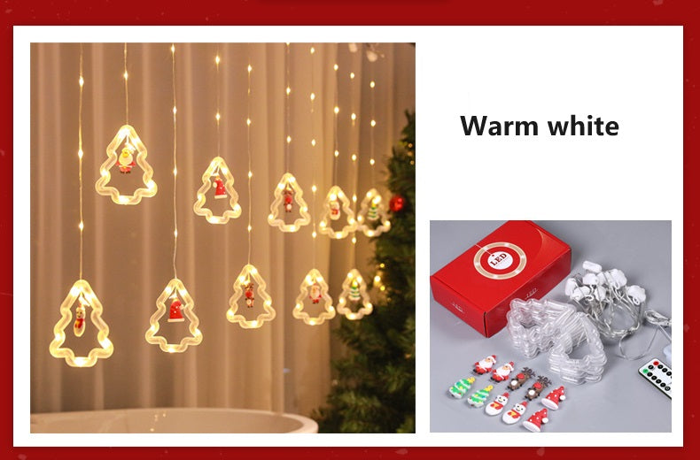 Bulk Christmas String Lights Ornaments with Snowflakes Fairy Window Lights for Xmas Party Decor Wholesale