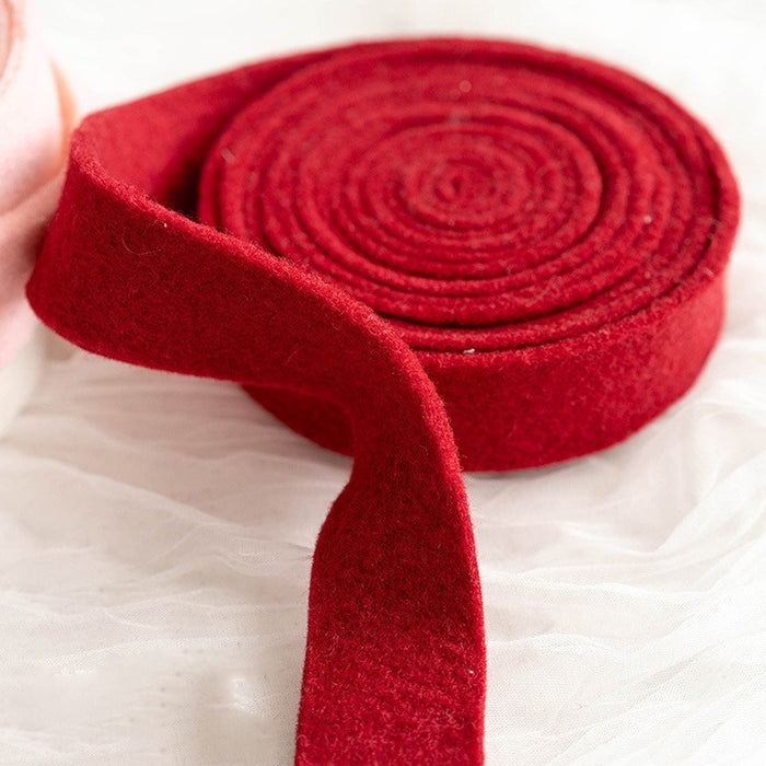 Bulk Christmas Wool Felt Ribbon for DIY Crafts Bow Christmas Tree Ribbon Wholesale