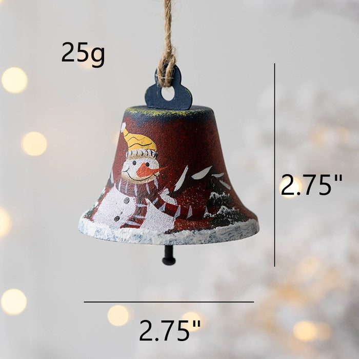 Bulk Color Painting Christmas Bell Pendant Hanging Ornament Christmas Tree New Year Party Decorations Wholesale
