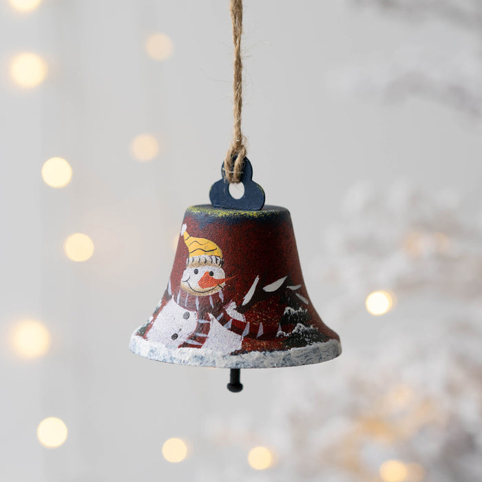 Bulk Color Painting Christmas Bell Pendant Hanging Ornament Christmas Tree New Year Party Decorations Wholesale