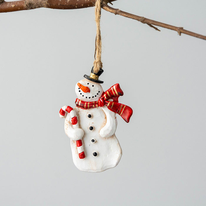 Bulk Cute Santa Claus Snowman Pendant Hanging Ornament Christmas Tree New Year Decorations Wholesale