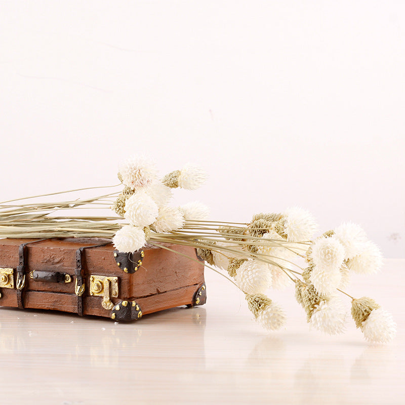 Bulk 15 Pcs 15" Dried Ball Fruits Gomphrena Globosa Stems Dried Fall Flowers Halloween Centerpiece Wholesale