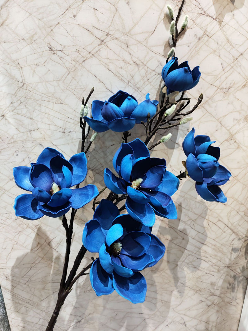 Bulk Extra Long Stems 50" Magnolia Stems Artificial Flowers for Tall Vases Wholesale