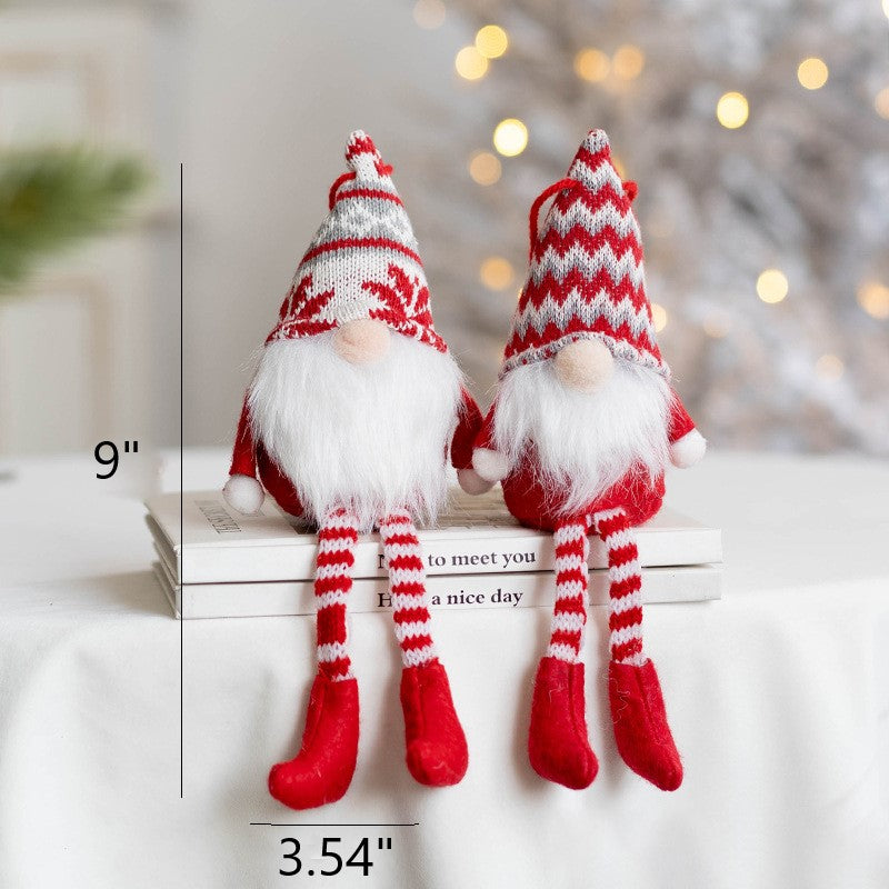 Bulk Faceless Gnome Plush Pendant Christmas Tree Hanging Ornament New Year Party Decor Wholesale