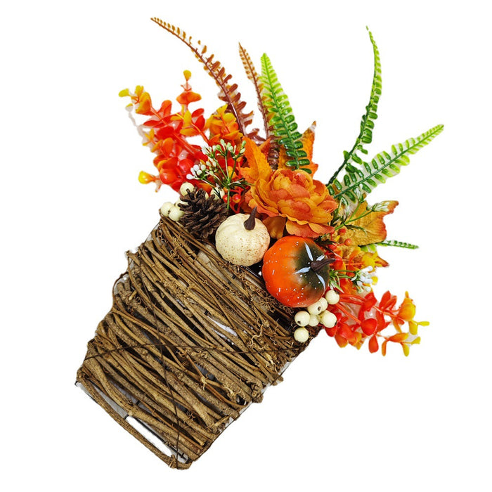 Guirnalda de flores artificiales de boj a granel de 17 ", corona de verano verde, venta al por mayor