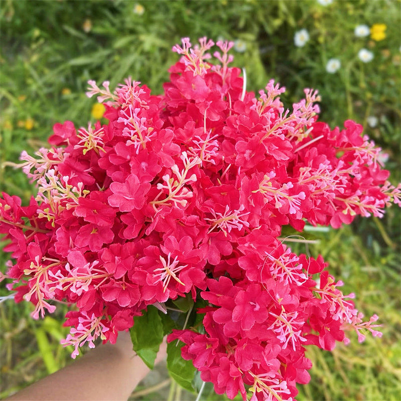 Exclusivo a granel, 8 Uds., flores artificiales de arbusto de jacinto para exteriores, resistente a los rayos UV, venta al por mayor