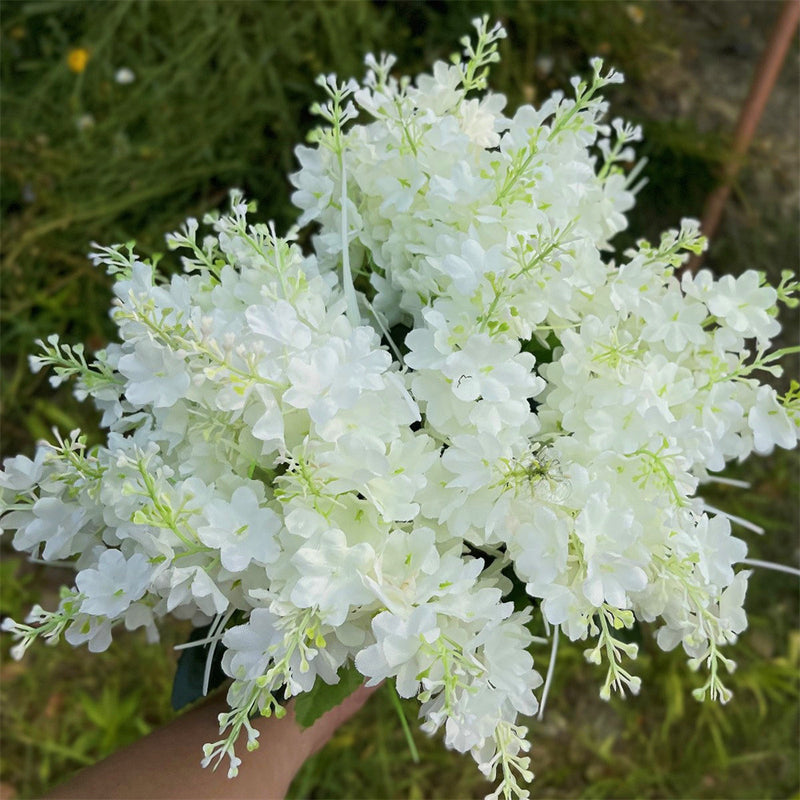 Exclusivo a granel, 8 Uds., flores artificiales de arbusto de jacinto para exteriores, resistente a los rayos UV, venta al por mayor