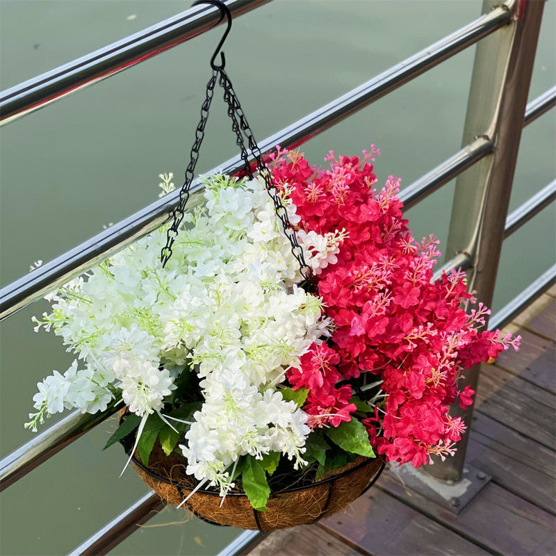 Exclusivo a granel, 8 Uds., flores artificiales de arbusto de jacinto para exteriores, resistente a los rayos UV, venta al por mayor