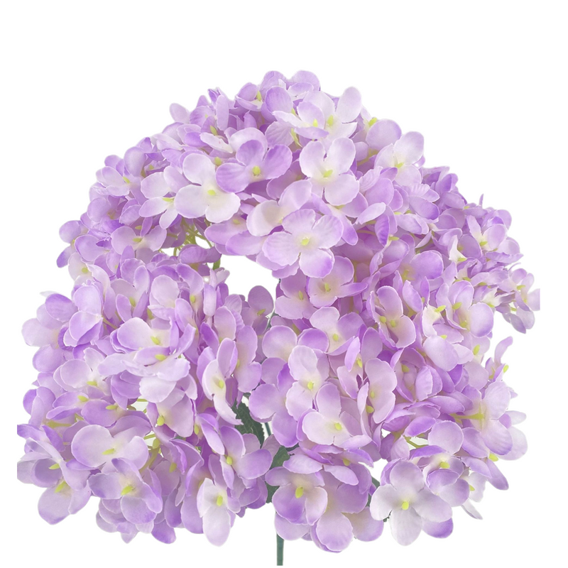 Lot de 5 hortensias artificiels en soie de 19 pouces de haut, 14 couleurs en vrac, vente en gros 
