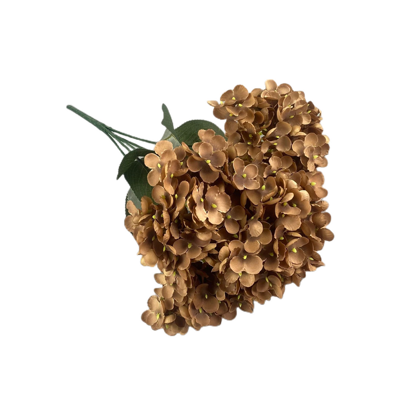 Lot de 5 hortensias artificiels en soie de 19 pouces de haut, 14 couleurs en vrac, vente en gros 