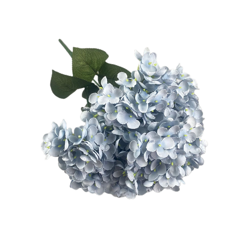 Lot de 5 hortensias artificiels en soie de 19 pouces de haut, 14 couleurs en vrac, vente en gros 