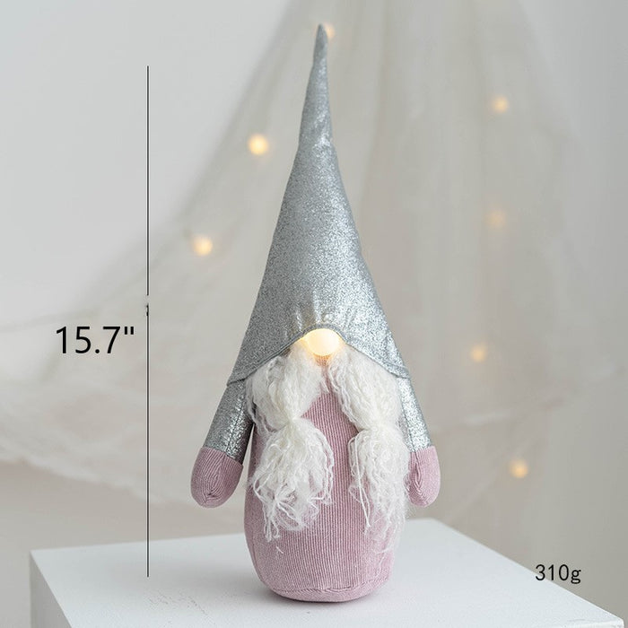 Bulk Light Up Christmas Faceless Gnome Doll Christmas Ornament New Year Party Decorations Wholesale