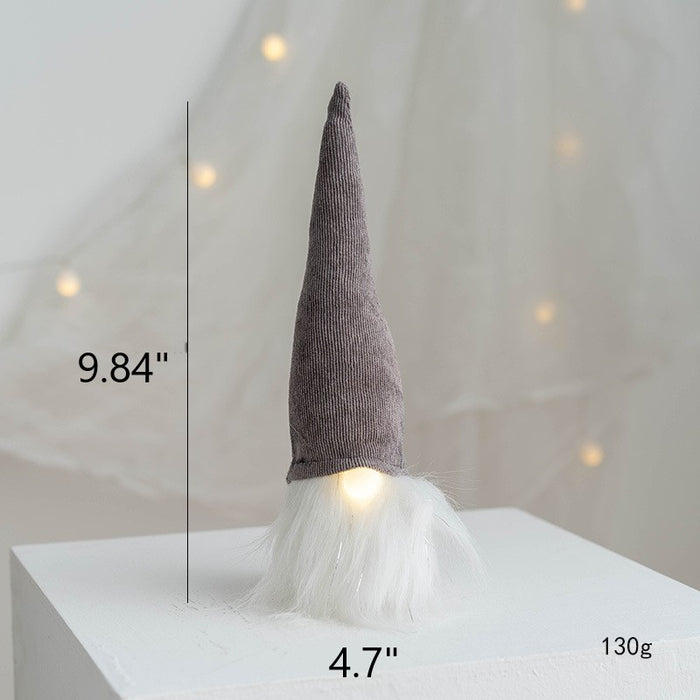 Bulk Light Up Christmas Faceless Gnome Doll Christmas Ornament New Year Party Decorations Wholesale