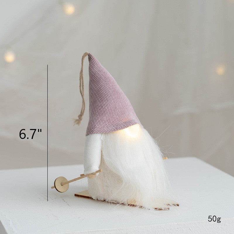 Bulk Light Up Christmas Faceless Gnome Doll Christmas Ornament New Year Party Decorations Wholesale