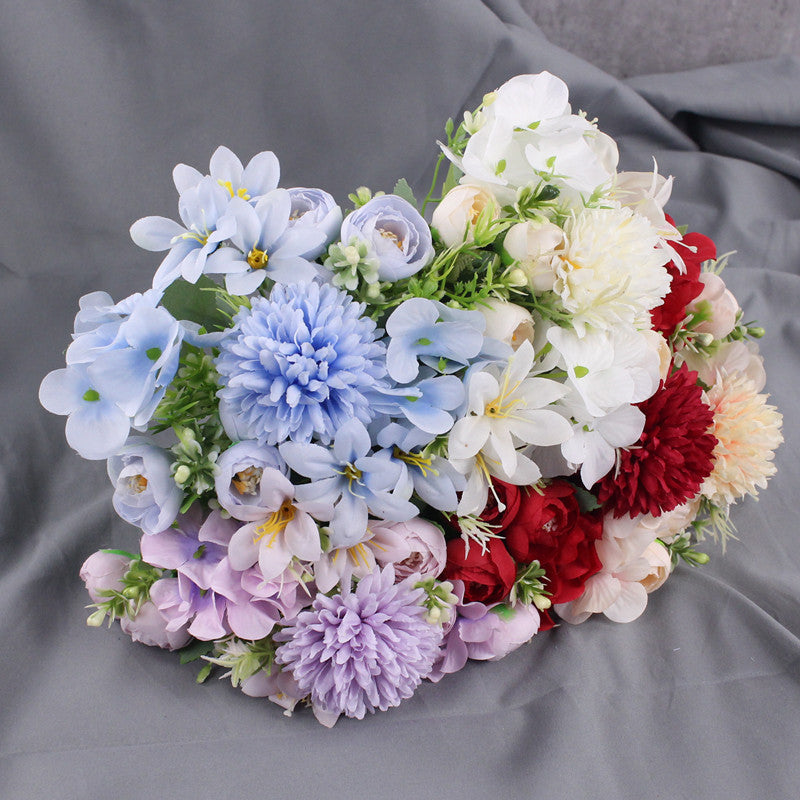 Bulk 12" Mixed Hydrangea Peony Chrysanthemum & Lily Bush Bouquet Wholesale