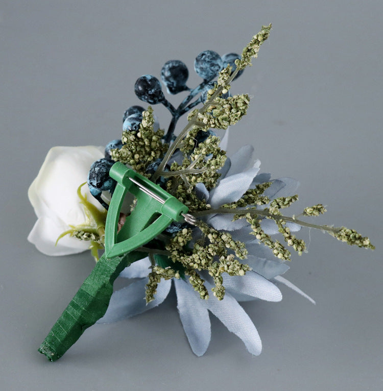 Boutonnières en vrac de fleurs artificielles marines en gros