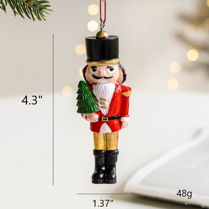 Bulk Nutcracker Soldier Doll Pendant Christmas Tree Hanging Ornament New Year Party Decor Wholesale