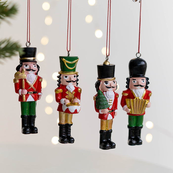 Bulk Nutcracker Soldier Doll Pendant Christmas Tree Hanging Ornament New Year Party Decor Wholesale