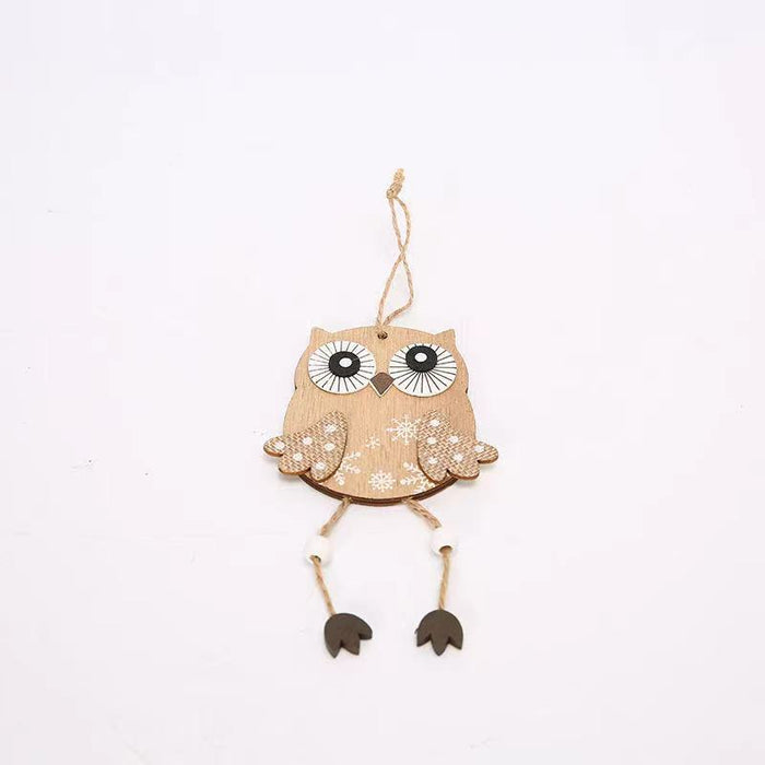 Bulk Owl Hanging Ornaments with Rope for Xmas Holiday Decoration Gifts Wholesale