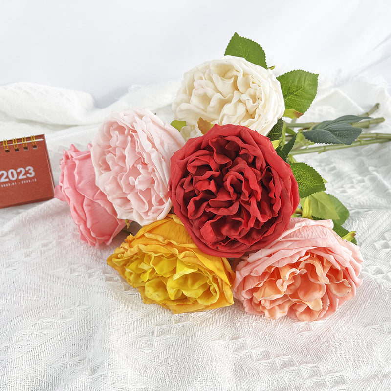 Bulk 17" Rose Stems Real Touch Silk Artificial Flowers Wholesale