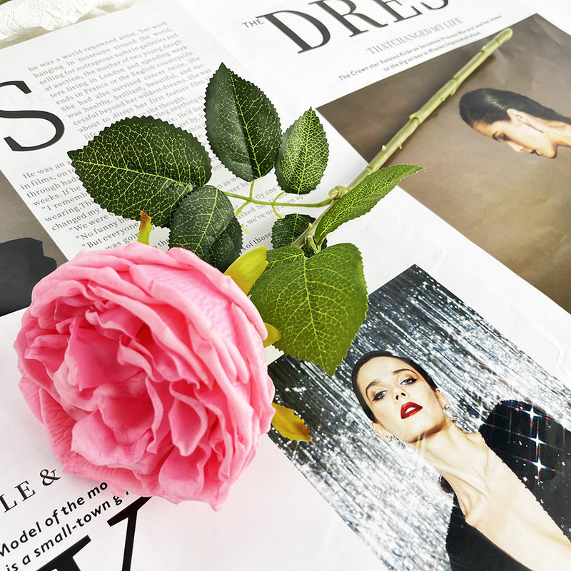 Bulk 17" Rose Stems Real Touch Silk Artificial Flowers Wholesale