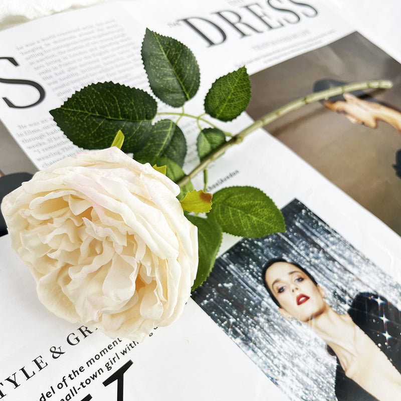 Bulk 17" Rose Stems Real Touch Silk Artificial Flowers Wholesale