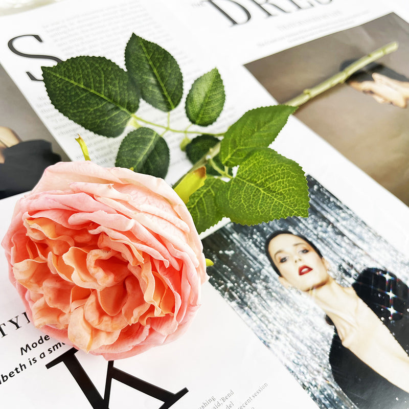 Bulk 17" Rose Stems Real Touch Silk Artificial Flowers Wholesale