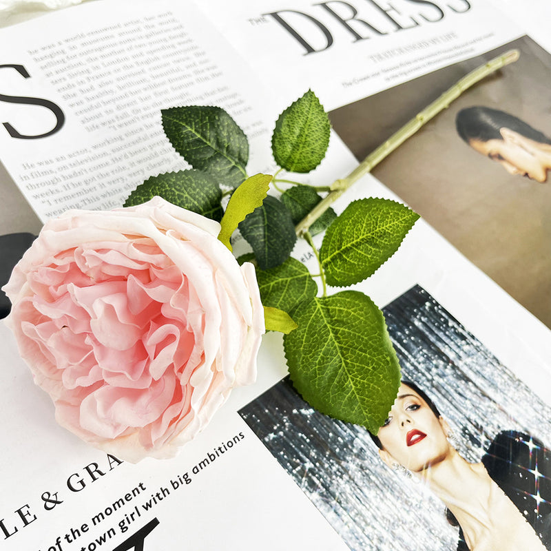 Bulk 17" Rose Stems Real Touch Silk Artificial Flowers Wholesale