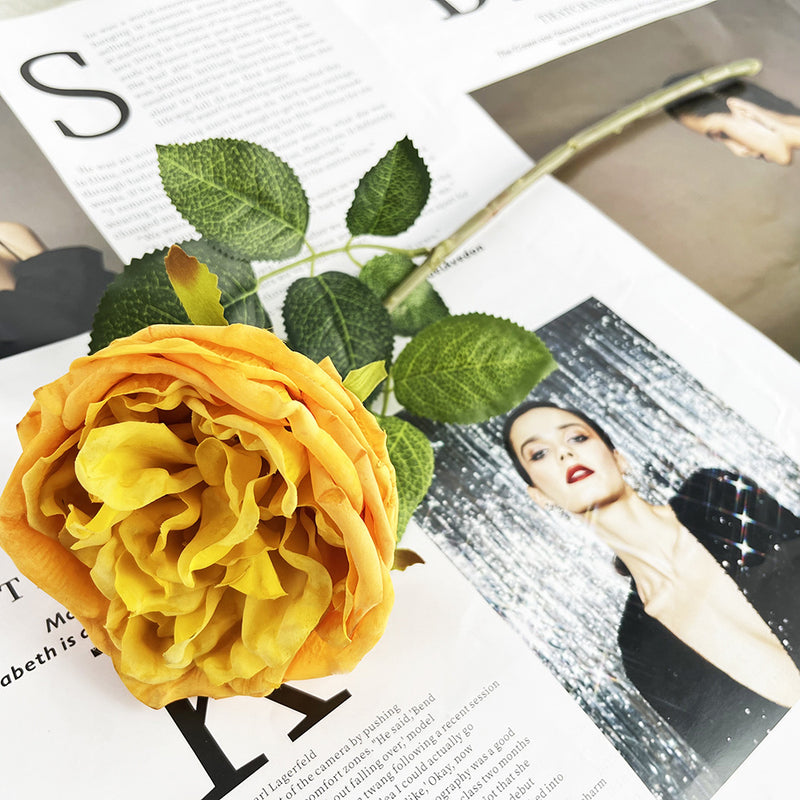 Bulk 17" Rose Stems Real Touch Silk Artificial Flowers Wholesale