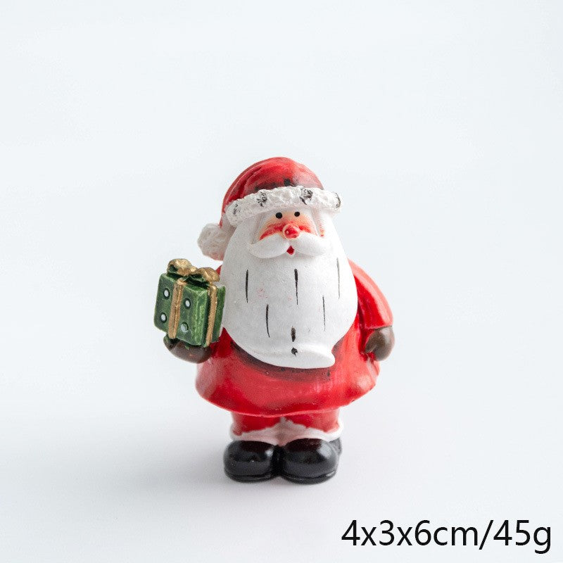 Statue de bonhomme de neige en résine en vrac, mini jouet, décoration de table, ornement de Noël, vente en gros 