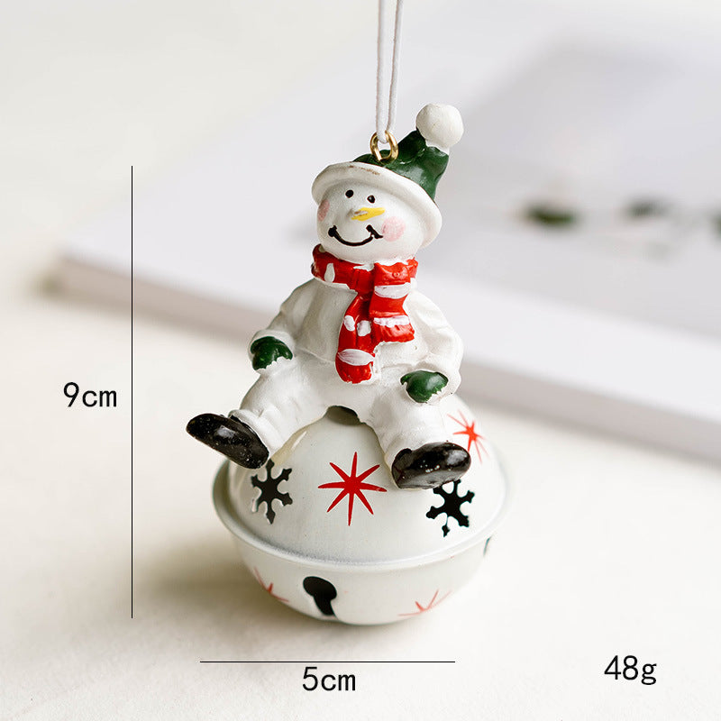 Pendentif Père Noël, bonhomme de neige, élan, ornement suspendu, cloche de Noël, arbre de Noël, décorations du Nouvel An, vente en gros