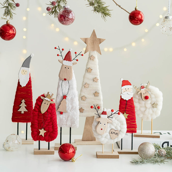 DIY Christmas Tree Set Wall Hanging Felt Xmas Tree Snowman with Ornaments  Kids Crafts Gift Decorations, Snowman B 