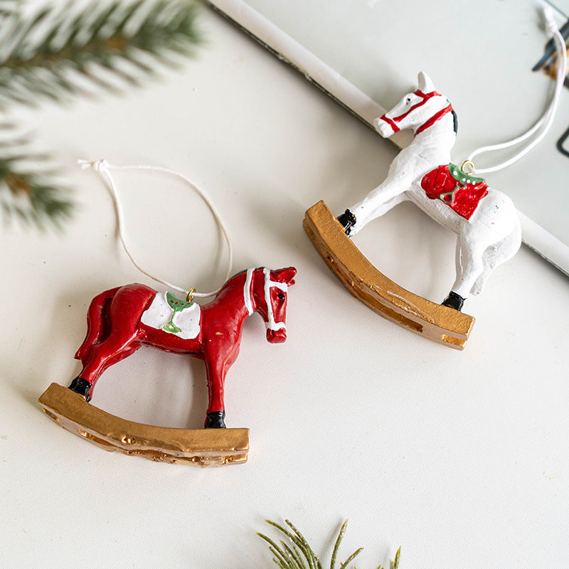 Bulk Trojan Horse Pendant Hanging Ornament Christmas Tree New Year Party Decorations Wholesale
